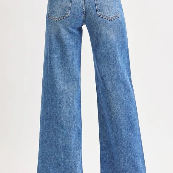 ✨NWT RISEN Full Size High Rise Wide Leg Jeans Plus Size - Picture 5 of 7